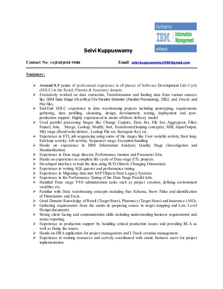 informatica developer resumes