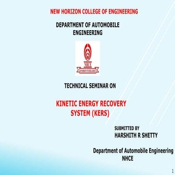 kinetic energy recovery system