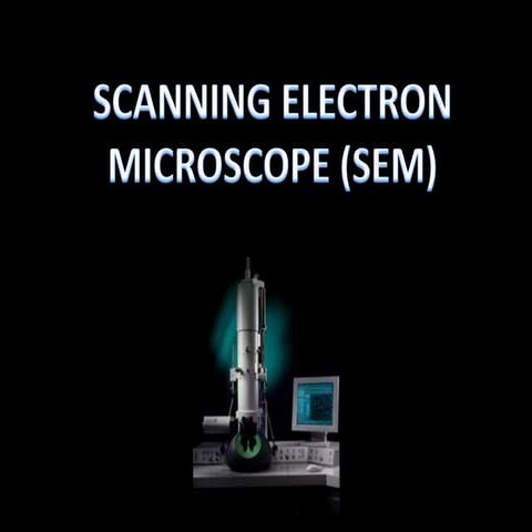 Scanning Electron Microscope (SEM) | PPTX