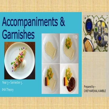 Accompaniments & Garnishes