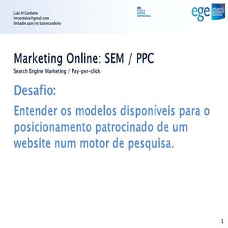 SEM: Search Engine Marketing