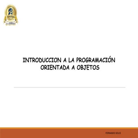  Principios fundamentales de la programación orientado a objetos 