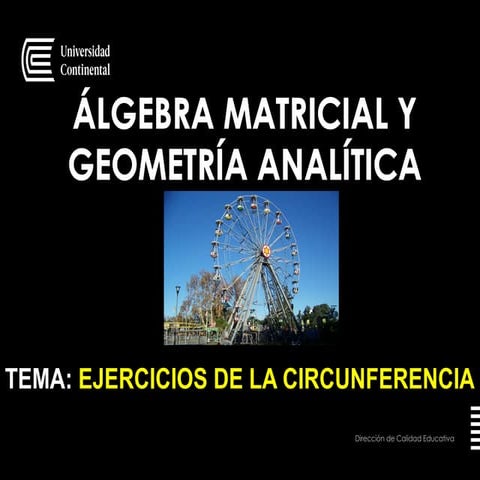 ALGEBRA MATRICAL Y GEOMETRIA ANALITICA DE APRENDIZAJE | PPTX