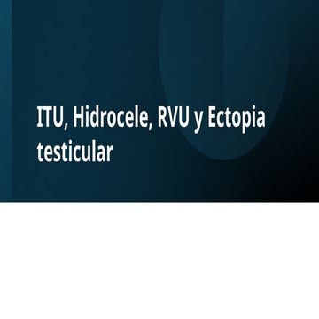 SEm 11 ITU,Hidrocele ,RVU, Ectopia testicular.pptx