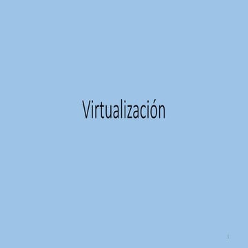 Virtualizaicon de redes y Sistemas Operativos