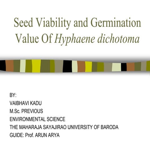 Seed Germination Testing using rag-doll and seed box method | PPTX