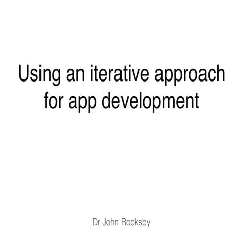 Designing apps lecture