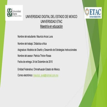 La didáctica crítica 