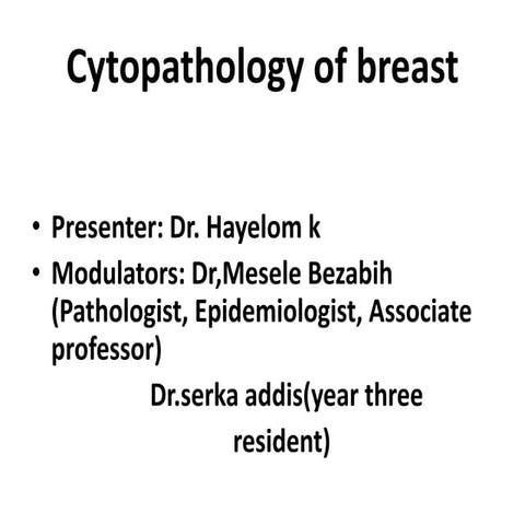 cytology of the breast
