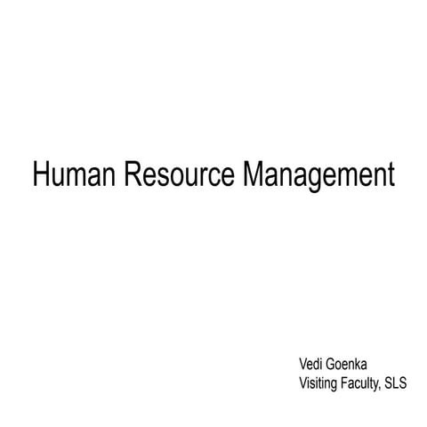 hrm class notes and important topic from india