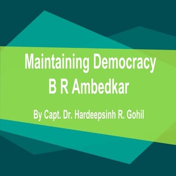 Sem 5 maintaining democracy | PPTX