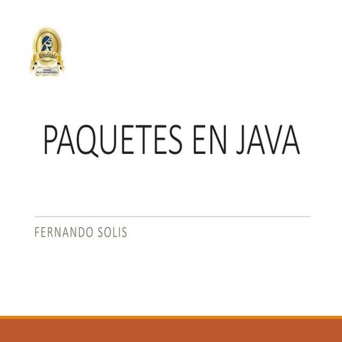 PAQUETES EN JAVA