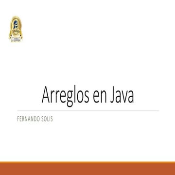 ARREGLOS EN JAVA, VECTORES Y MATRICES