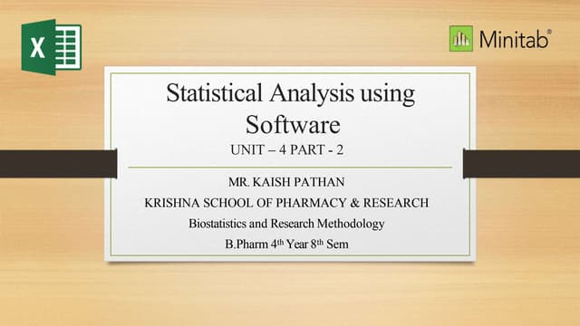 SEM 8 BIOSTATISTICS graphs minitab excel etc