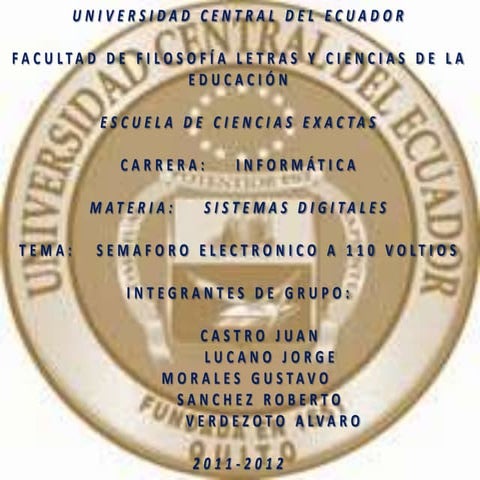 Semaforo electronico a 110 voltios