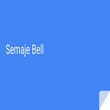 Semaje bell (1)