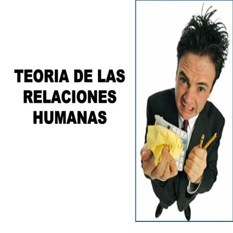 Teoria de las Relaciones Humanas