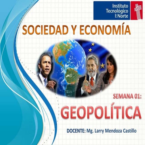Semana 01: Sociedad y Economía 