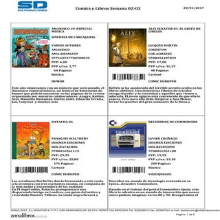 Próximas Novedades Semana 02-03. 