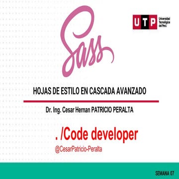 Pre procesadores SASS - HOJAS DE ESTILO EN CASCADA