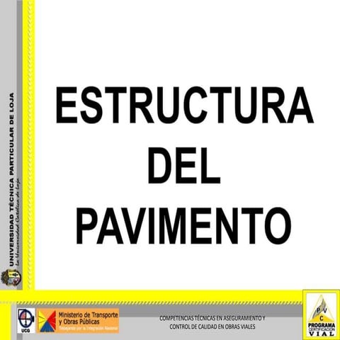 ESTRUCTURA DEL PAVIMENTO