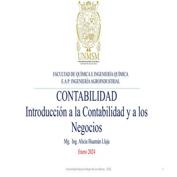 Introduccion a la contabilidad y negocios | PPTX