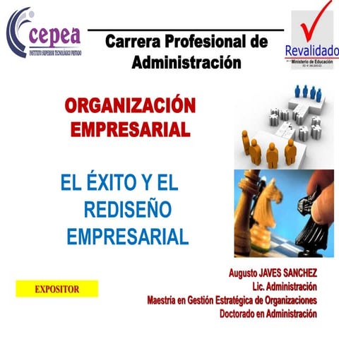 Semana 10 el éxito y el rediseño empresarial