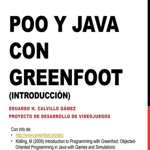 Introducción a la POO con Greenfoot