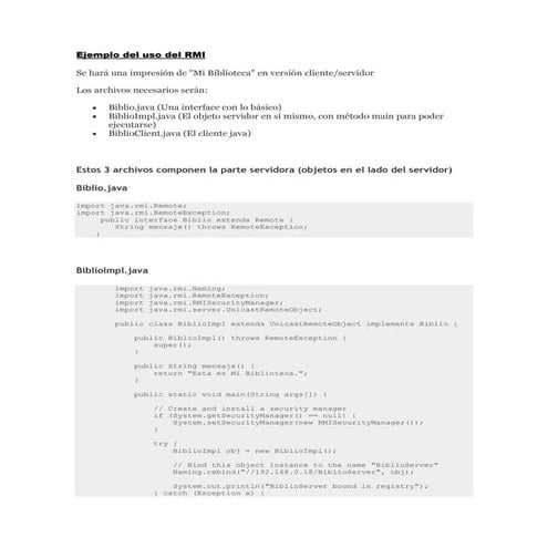 Semana 13   ejemplo del uso del rmi