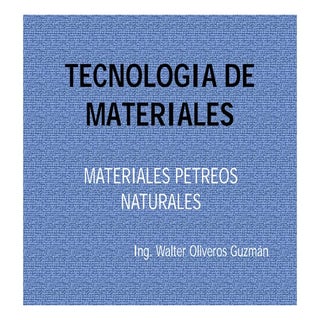 TECNOLOGIA DE LOS MATERIALES 