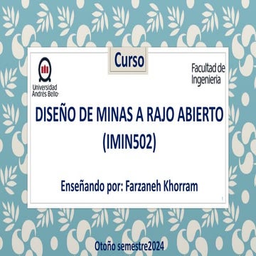 diseño de rajo abierto para la mineria ⚒