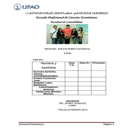 sistema financiero nacional 
