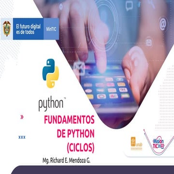 Semana 2   Fundamentos de Python(Ciclos y Listas)