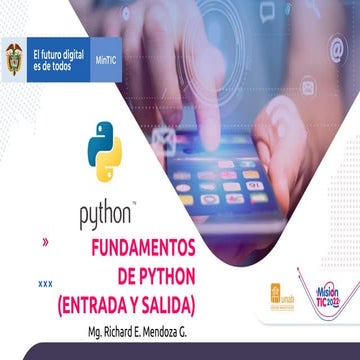Semana 2   Fundamentos de Python(Entradas, Salidas y Operaciones Aritméticas)