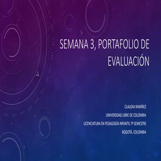 Semana 3, portafolio de evaluación ...