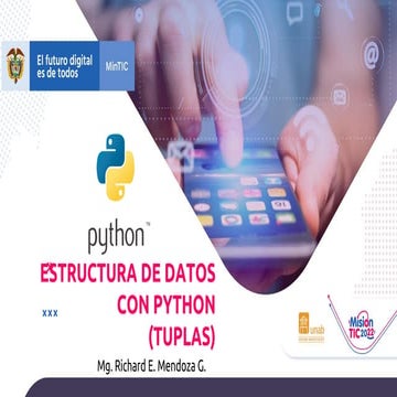 Semana 4   Estructuras de datos(Tuplas, Conjuntos y Diccionarios)