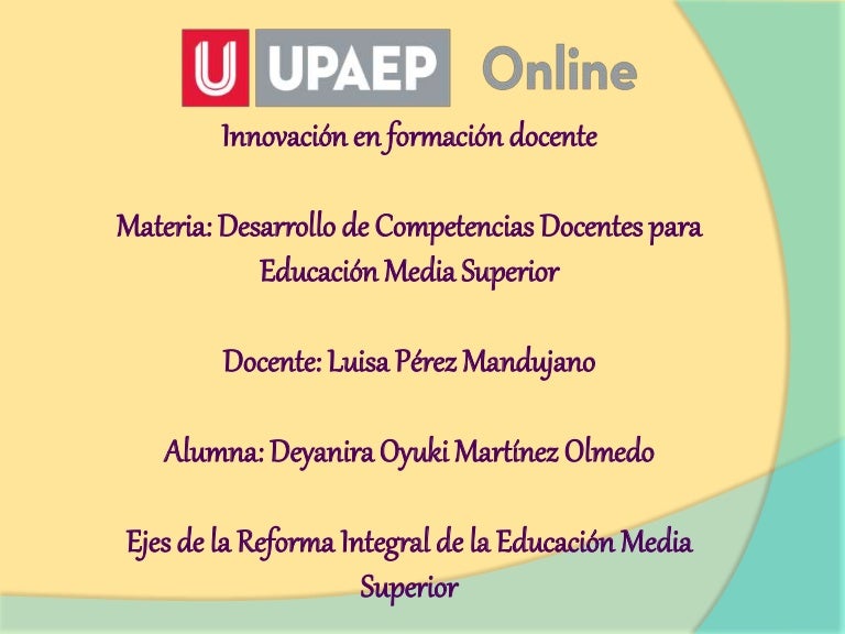 ejes de la RIEMS