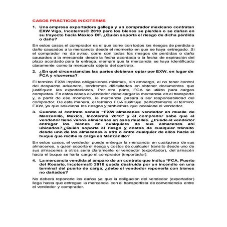Semana  9  casos incoterm