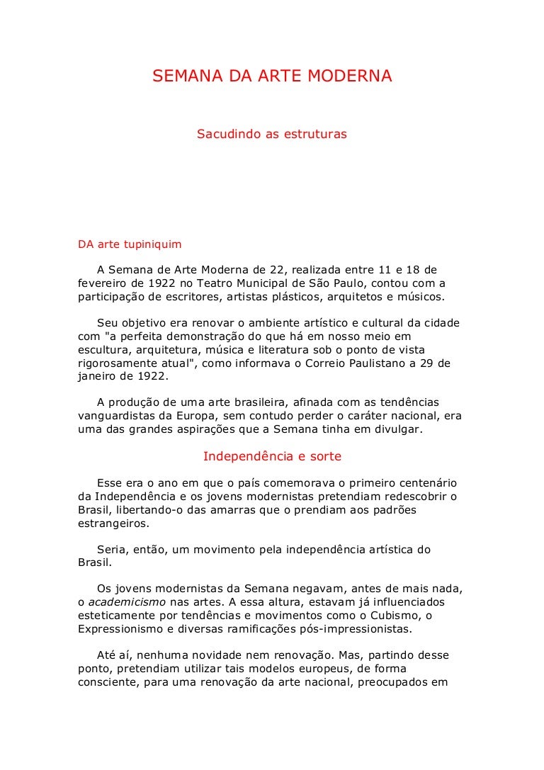 Semana Da Arte Moderna