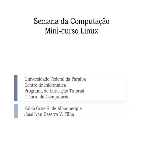 Semana da computacao - Linux Day