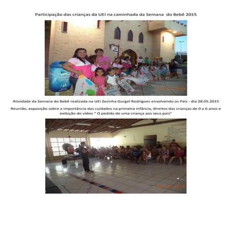 Semana  do bebê 2015