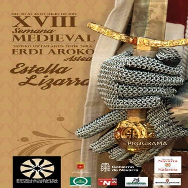 117  Semana Medieval Estella Lizarra Programa 2015 Turismo Navarra Naturalmente