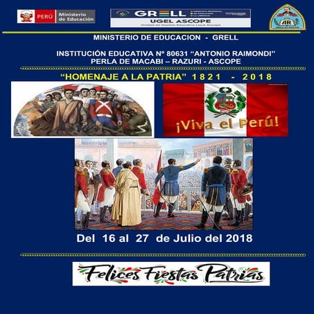 Semana patriotica   perla 2018 grande y a color