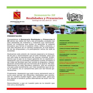 Semanario 50 Realidades y Presencias