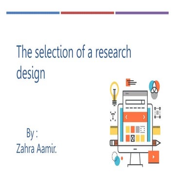 The selection of a research design