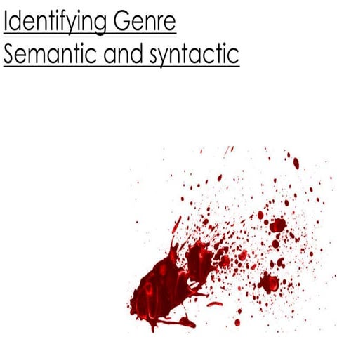 Semantic and syntactic