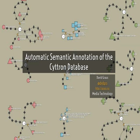 Semantic Annotation of the Cyttron Database