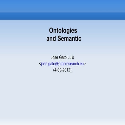 Ontologies and Semantic in OpenSource projects
