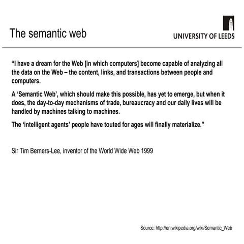 Semantic Web: Explanation