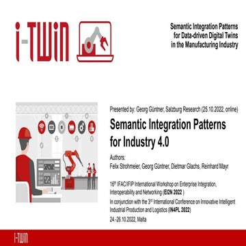 Semantic Integration Patterns for Industry 4.0